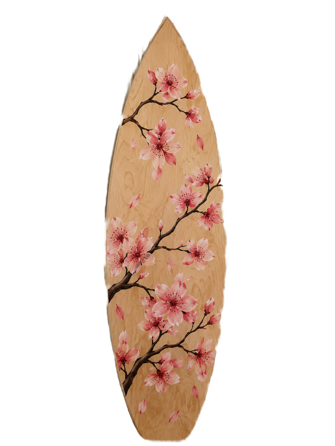 Sakura — hand-painted surfboard
